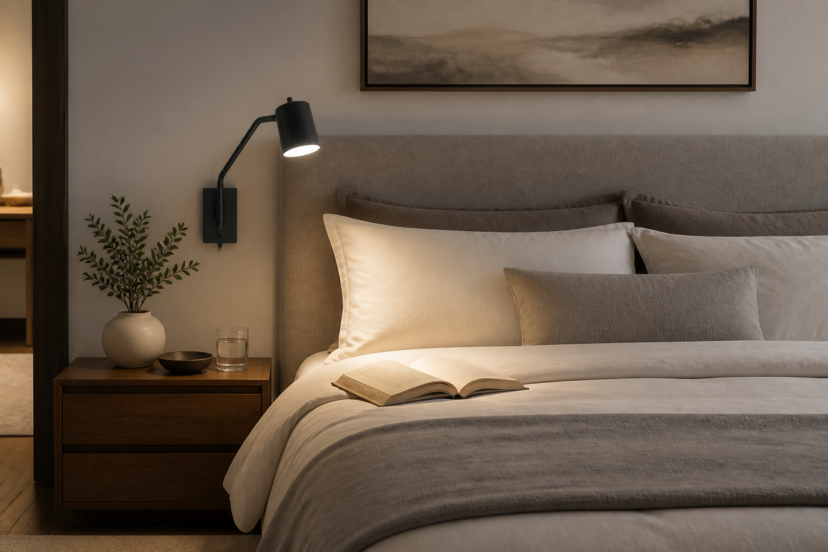 How to Choose a Wall Lamp for Bedroom Reading