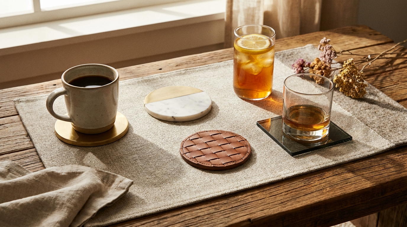 Coasters and Mats: Small Pieces That Protect a Lot