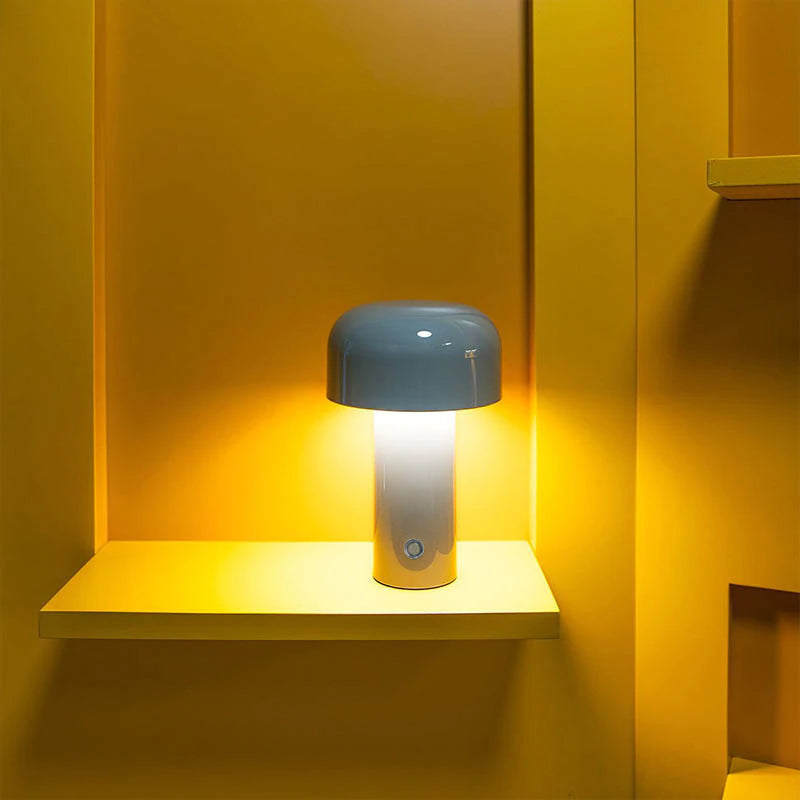 Bell Mushroom Cordless LED Table Lamp-Letifly Lights and Decor