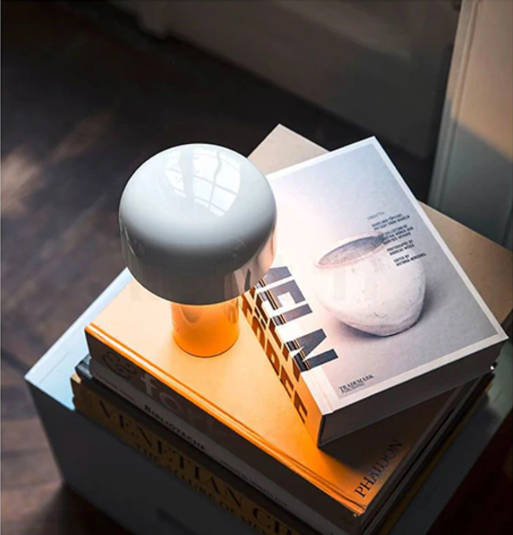 Bell Mushroom Cordless LED Table Lamp-Letifly Lights and Decor