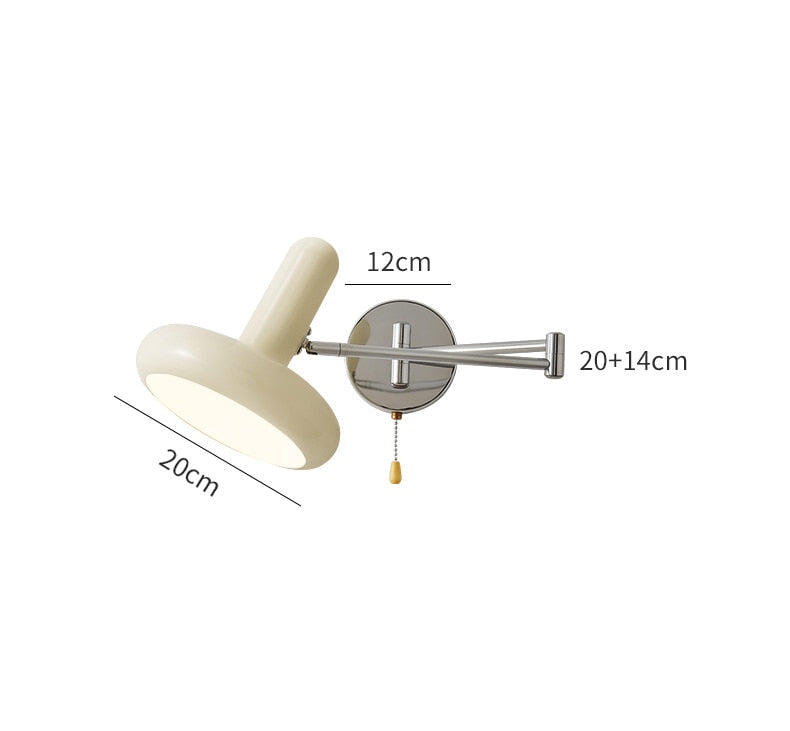 Capsule White Retro Wall Lamp