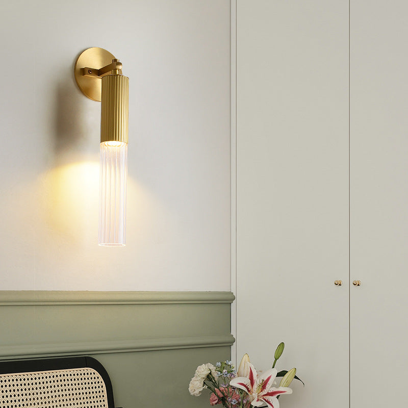 Ripple Drop Tube Wall Lamp-Letifly Lights and Decor