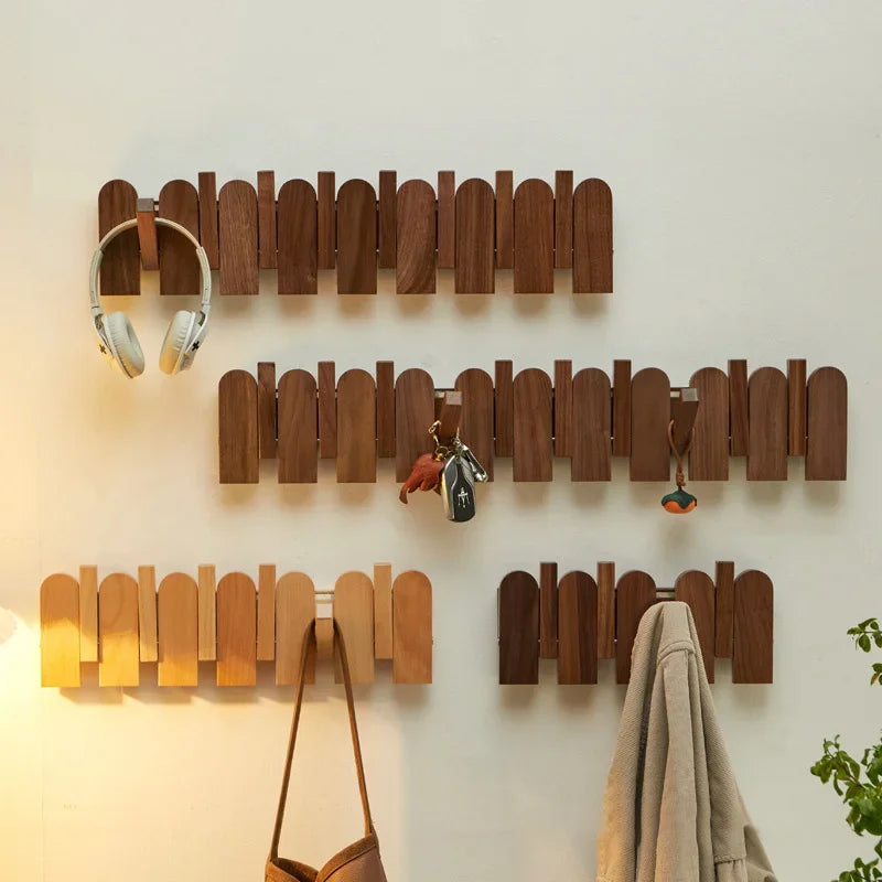 Walnut Wood Coat Rack