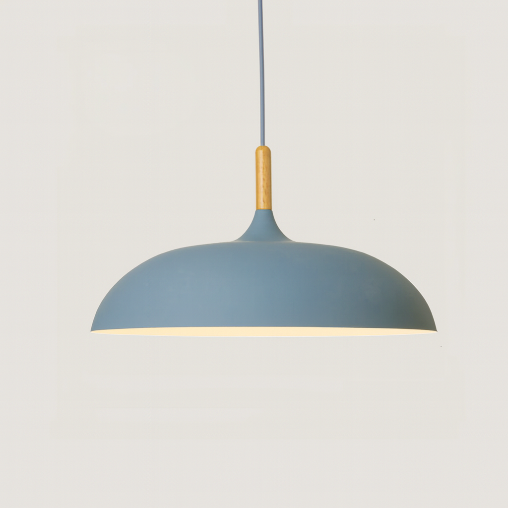 Soft Pastel Palette Pendant Lights in Metal & Wood - Final Sale-Letifly Lights and Decor