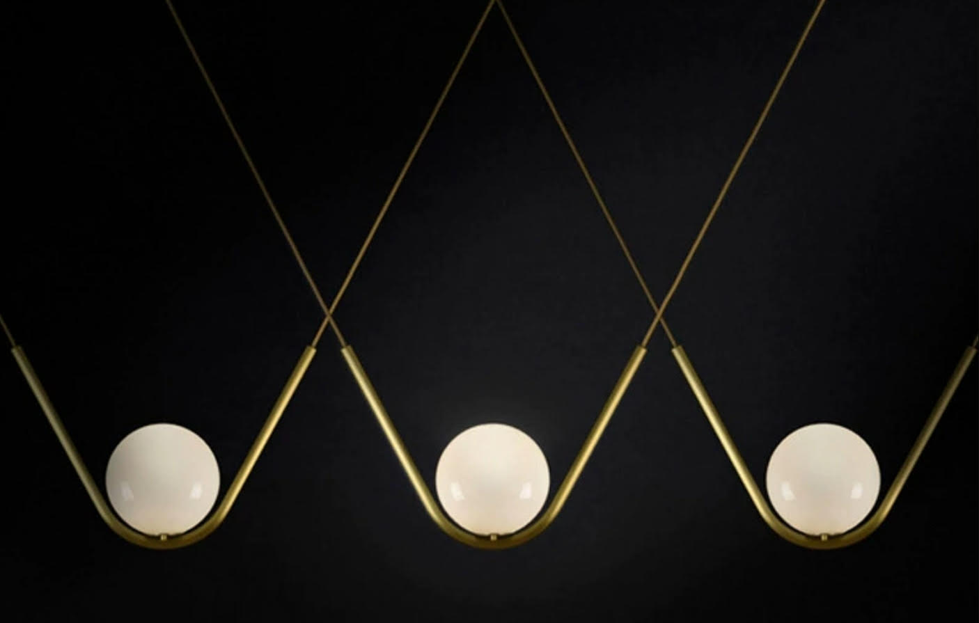 Harmony Glass & Brass Pendant Light & Chandelier-Letifly Lights and Decor