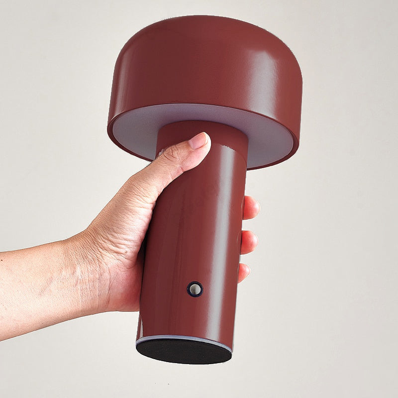 Bell Mushroom Cordless LED Table Lamp-Letifly Lights and Decor