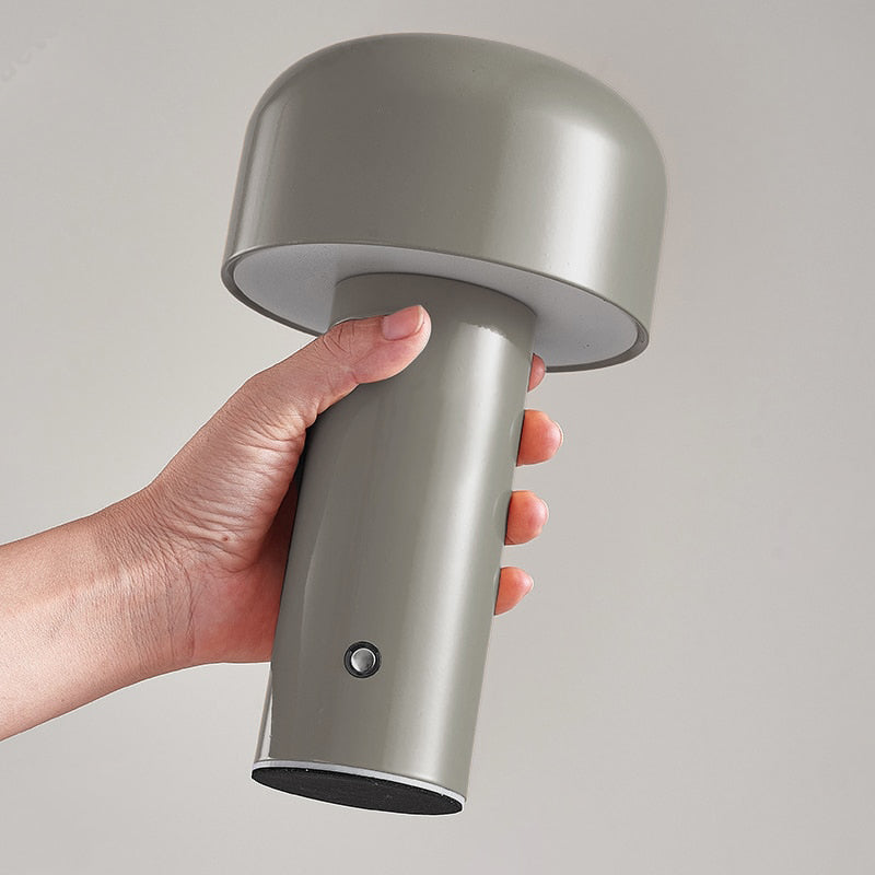 Bell Mushroom Cordless LED Table Lamp-Letifly Lights and Decor