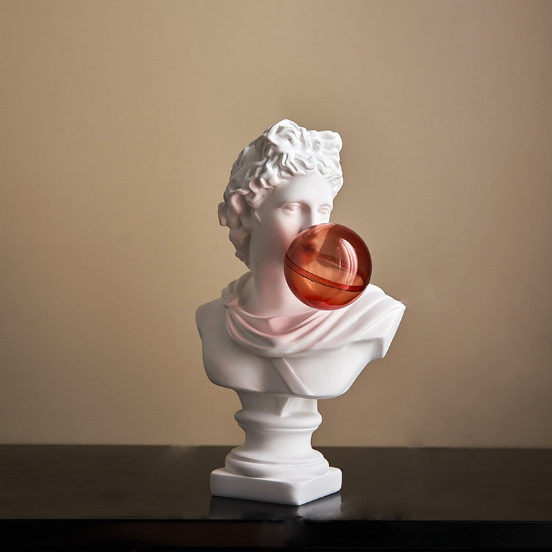 Decorative Accents Bubble Pop Greek Scuplture Figurine