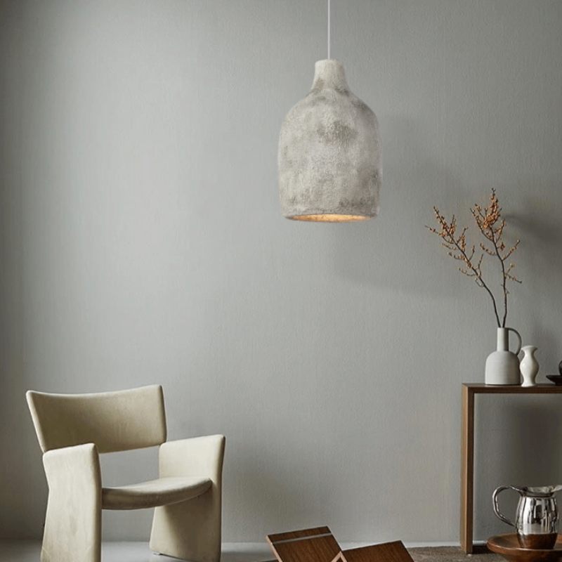 Pendant Lamp Japanese Style Wabi Sabi Chandeliers for Dining Room Bar Table