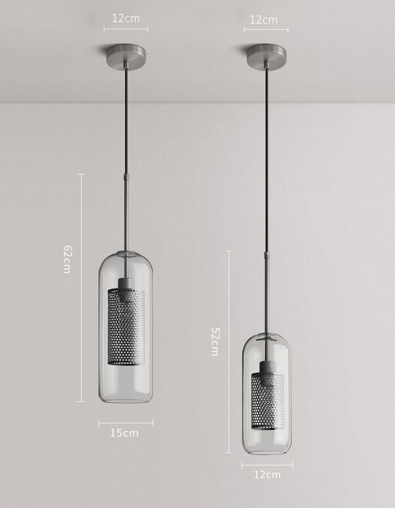 Honeycomb Glass & Metal Pendant Light-Letifly Lights and Decor