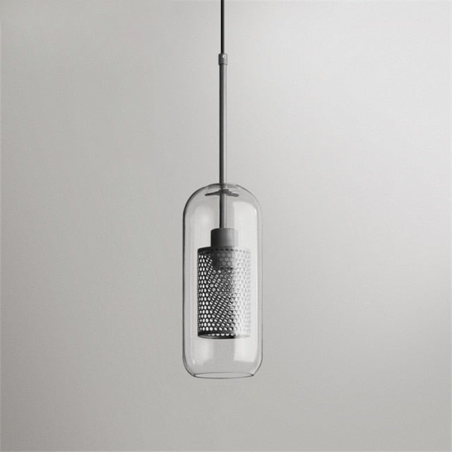 Honeycomb Glass & Metal Pendant Light-Letifly Lights and Decor