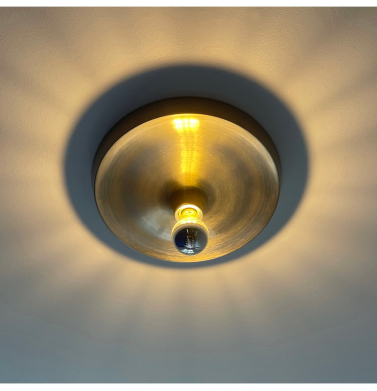 Metallic Wall Lamp Gold Black White Color Light