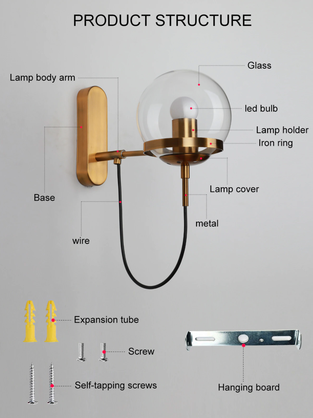 Stella Wall Sconce With Stand-Letifly Lights and Decor