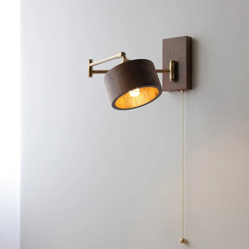 Wood and Brass Wall Sconces: Styling the Ashwood Pivot
