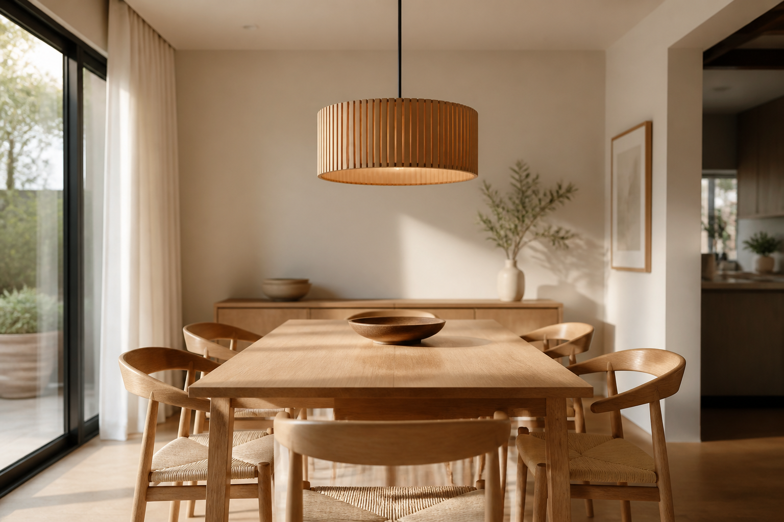 10 Wooden Ceiling Lamp Ideas for Warm Minimalist Interiors