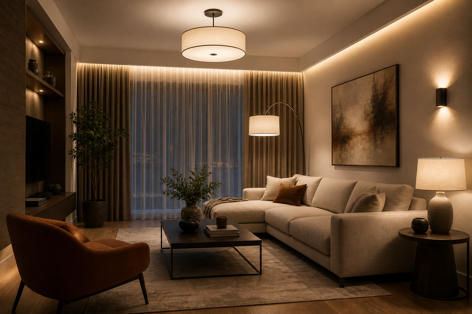 How to Layer Lighting in a Living Room