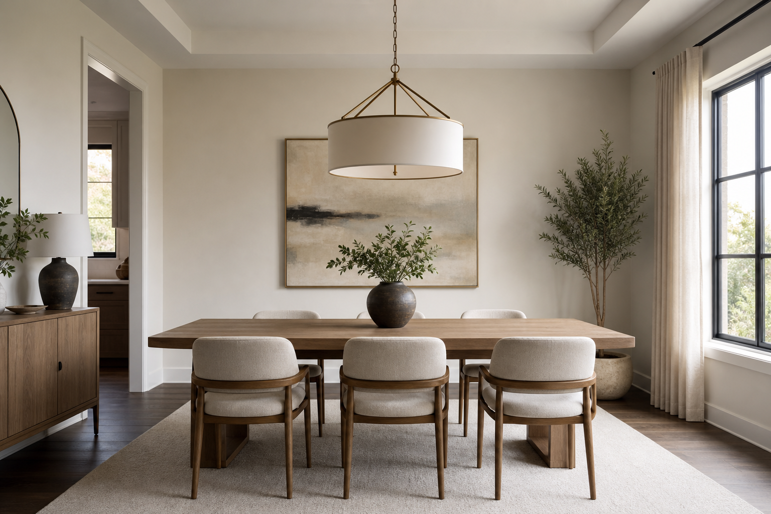 How to Pick the Right Pendant Height Over a Dining Table