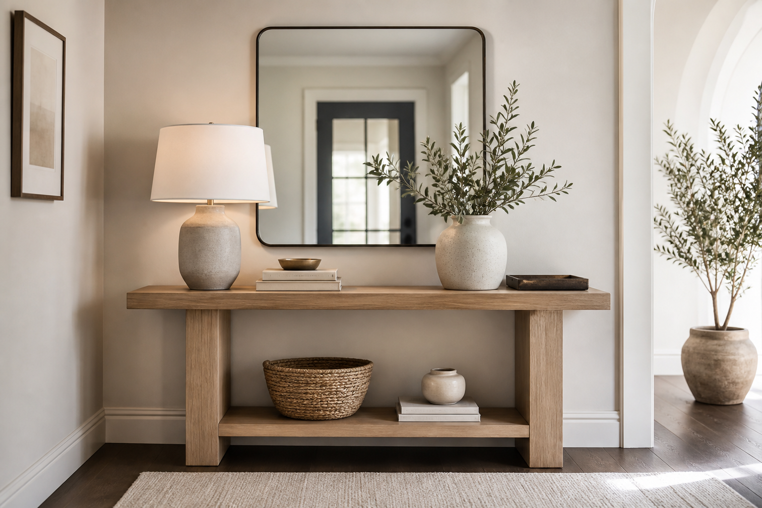 How to Style a Console Table With Lamps and Decor