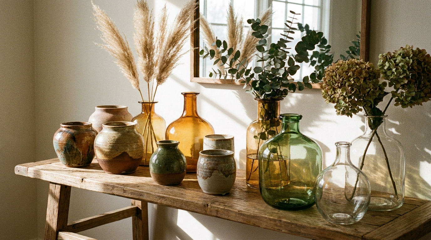 Styling Vases: Grouping, Height, and When You Don't Need Flowers