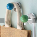 Ceramic Ball Wall Mounted Hook Towel Hooks For Bathroom Clothes Coat Hanger Punch/No Punch Dual Purpose Bedroom Door Hooks Diy-Letifly Lights and Decor