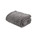 Chunky Double Knit Handmade Throw Blanket Cozy Soft Textured Couch and Bed Accent Decor