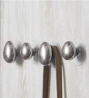 Chrome raindrop wall hooks modern minimalist silver decorative hanger