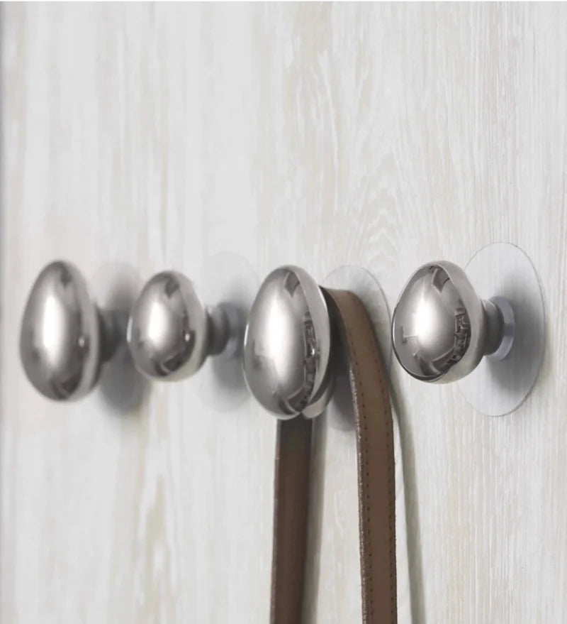 Chrome raindrop wall hooks modern minimalist silver decorative hanger