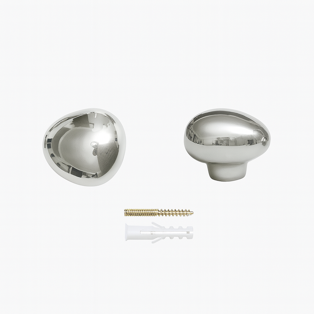 Raindrop Chrome Wall Hooks-Letifly Lights and Decor