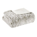 Zuri Oversized Faux Fur Throw Blanket Luxurious Plush Soft Decorative Accent