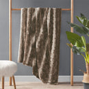 Zuri Oversized Faux Fur Throw Blanket Luxurious Plush Soft Decorative Accent