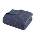 Bree Knit Throw and Pillow Set Textured Soft Blanket Cozy Living Room Accent