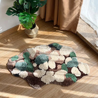 Abstract Forest Moss Tufted Accent Rug-Letifly Lights and Decor