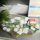 Abstract Forest Moss Tufted Accent Rug-Letifly Lights and Decor