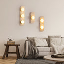 Natural travertine wall sconce glass globe wall lamp