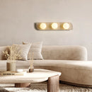 Natural travertine wall sconce glass globe wall lamp
