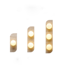 Natural travertine wall sconce glass globe wall lamp
