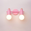 double pink wall lamp
