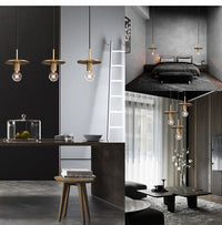 Armed Retro Brass Series - Pendant Light-Letifly Lights and Decor