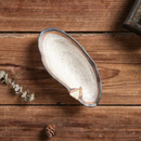 ceramic oyster shaped serving plates kiln-glazed appetizer dessert plate