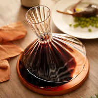 Aura 350 Rotating Glass Decanter-Letifly Lights and Decor
