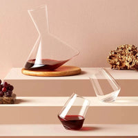 Aura 350 Rotating Glass Decanter-Letifly Lights and Decor
