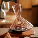 Aura 350 Rotating Glass Decanter-Letifly Lights and Decor