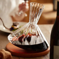 Aura 350 Rotating Glass Decanter-Letifly Lights and Decor