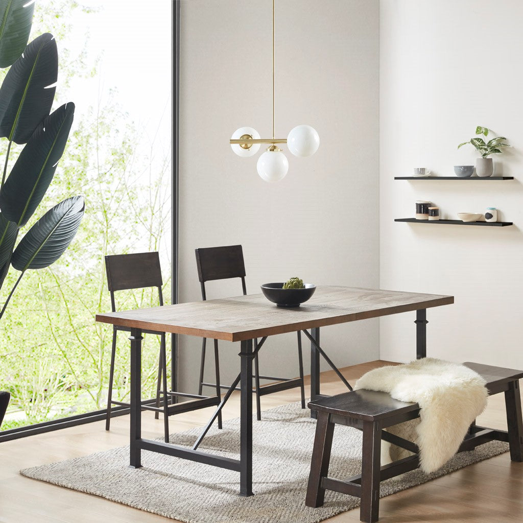Aurelia Chandelier with Frosted Glass Globe Bulbs-Letifly Lights and Decor
