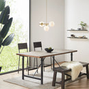 Aurelia Chandelier with Frosted Glass Globe Bulbs-Letifly Lights and Decor