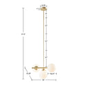 Aurelia Chandelier with Frosted Glass Globe Bulbs-Letifly Lights and Decor