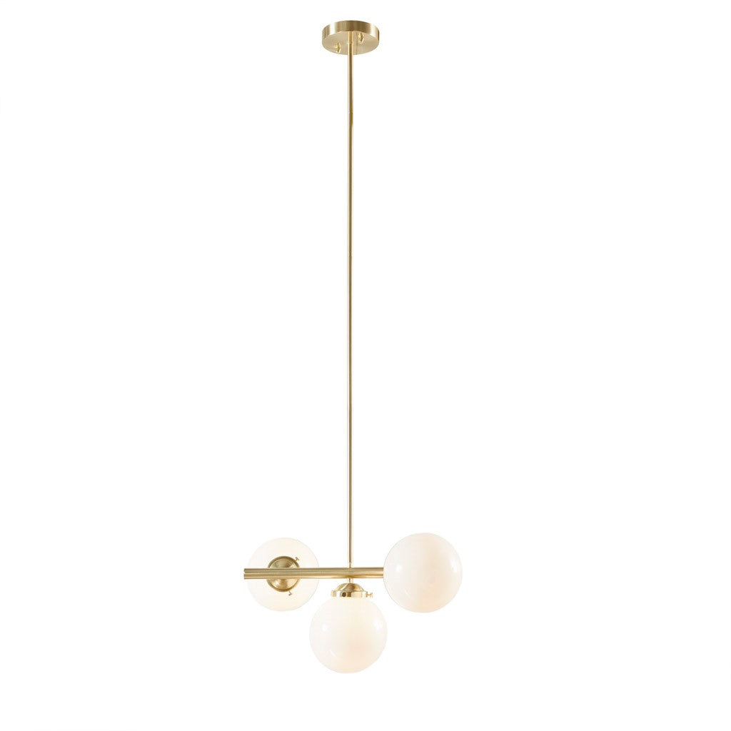 Aurelia Chandelier with Frosted Glass Globe Bulbs-Letifly Lights and Decor