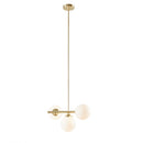 Aurelia Chandelier with Frosted Glass Globe Bulbs-Letifly Lights and Decor
