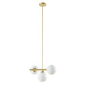 Aurelia Chandelier with Frosted Glass Globe Bulbs-Letifly Lights and Decor