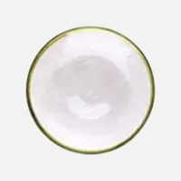 Gold Edge Glass Plate & Bowl